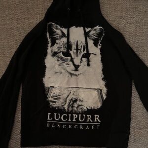 Black Craft Cult Lucipurr Cat Hoodie - Black